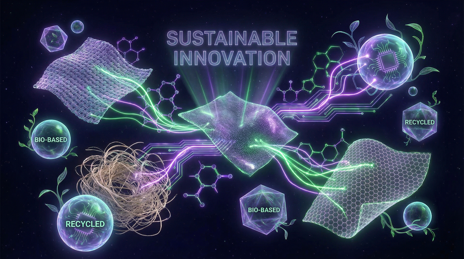 Inovação em materiais sustentáveis e biomateriais para o design circular